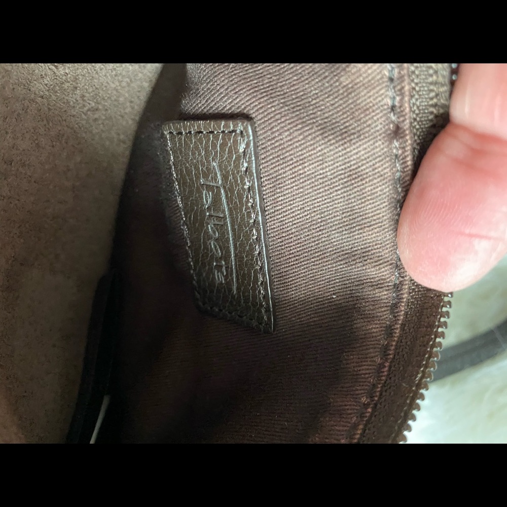Talbots brown leather crossbody